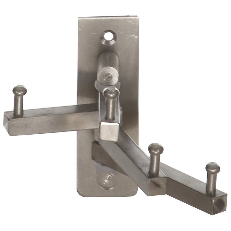 Fortune خطاف فراشة من الفولاذ المقاوم للصدأ 4 خطافات متعدد الاستخدامات لغرفة، تعليق على الحائط، مطبخ، حمام، حامل ملابس ومفاتيح - (عبوة من 1) - Image 1