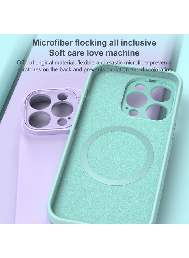 اس-توب جراب لهاتف iPhone 14 Pro مع حامل عدسة من السيليكون السائل، جراب هاتف MagSafe - Image 4