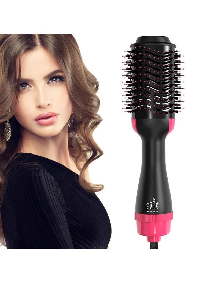 فرشاة مجفف الشعر بخطوة واحدة 2 في 1 مكواة فرد الشعر ومجعد كهربائي مع مجفف شعر ساخن - Image 1