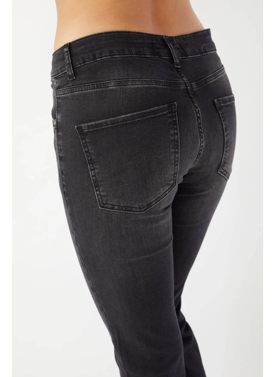 Banny Jeans Women's Flared Anthracite Jeans