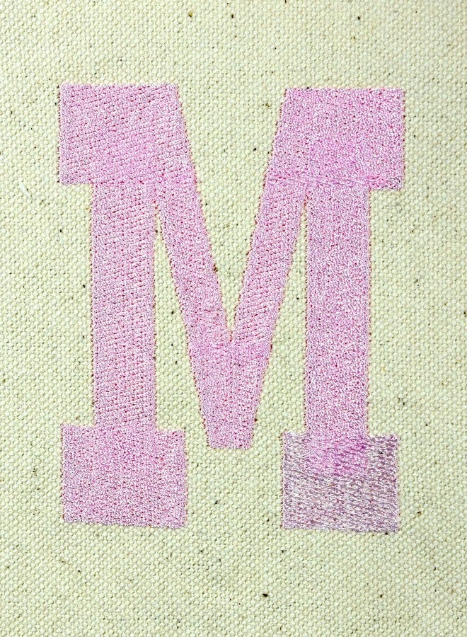 داليكس حقيبة داليكس توت مزينة بحروف أولية شخصية، لون وردي، بسحاب علوي، حرف M بارز - Image 5