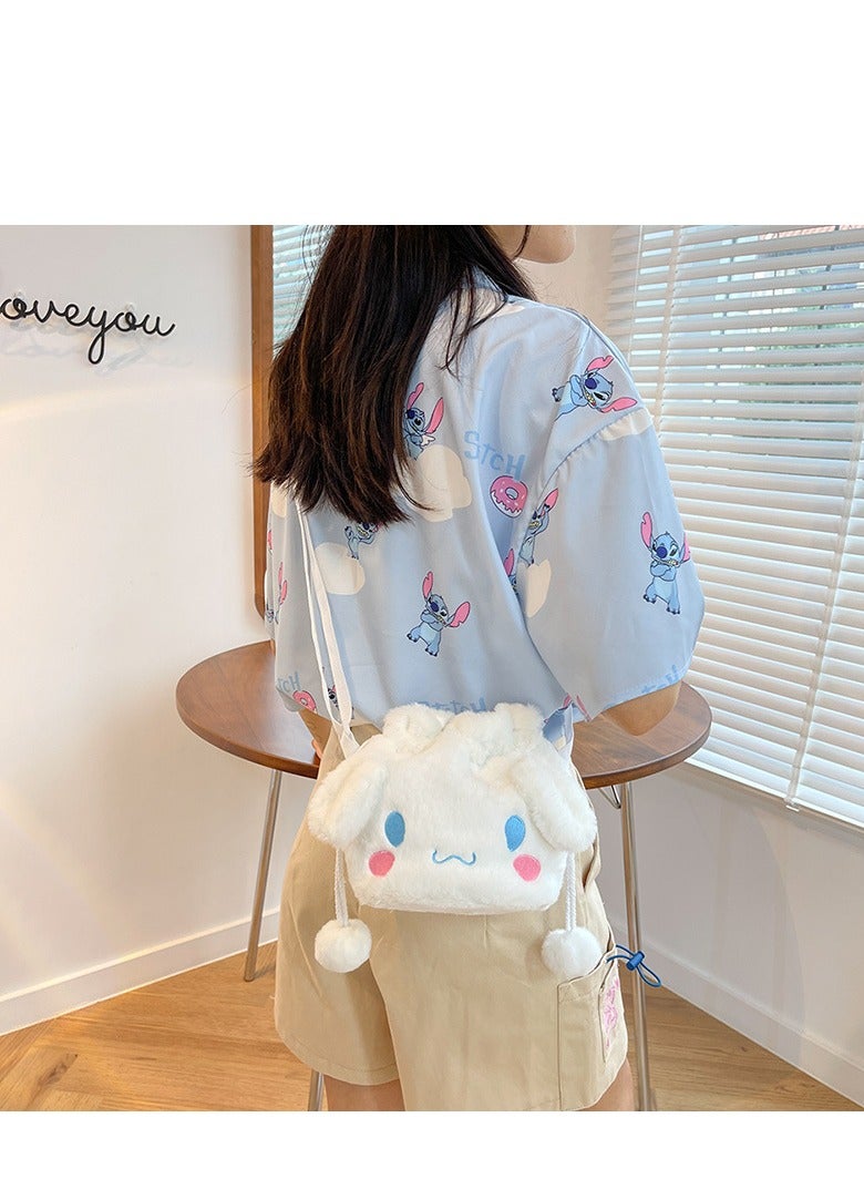 Sanrio Cinnamon Shoulder Bag Plush Bag Crossbody Bag Bucket Storage Bag - Image 1