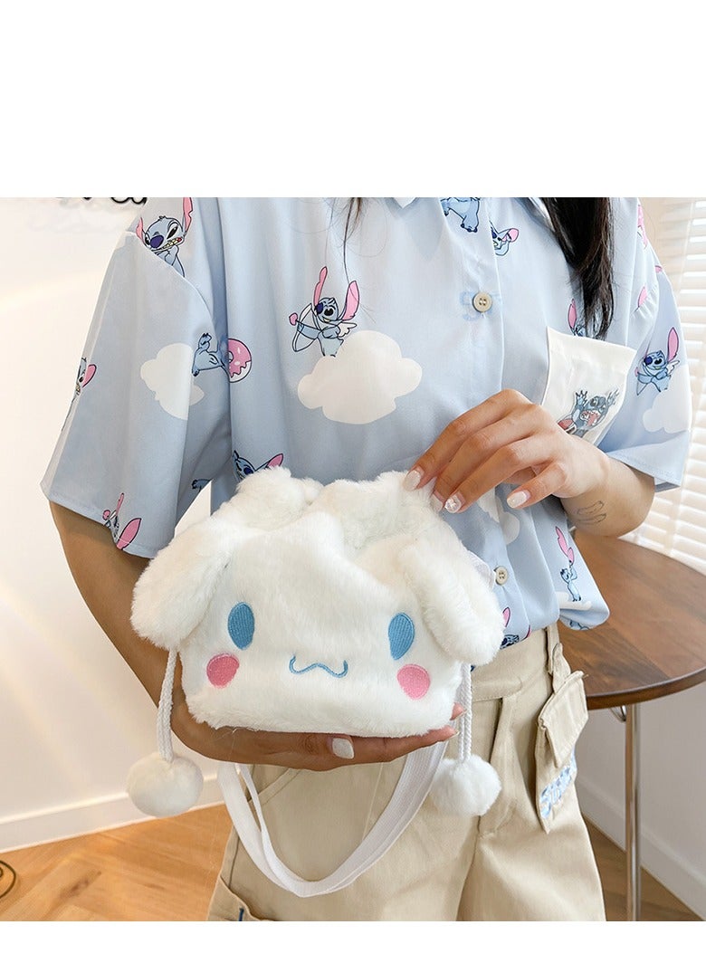 Sanrio Cinnamon Shoulder Bag Plush Bag Crossbody Bag Bucket Storage Bag - Image 4