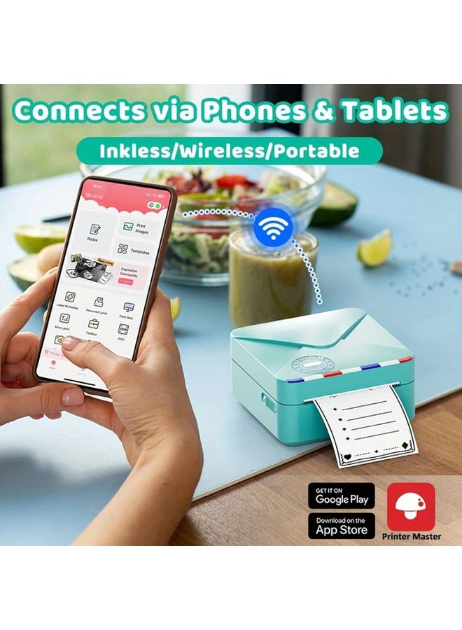 Pink Phomemo M02S Mini Thermal Sticker Printer 300 DPI Wireless Pocket Printer - Image 5