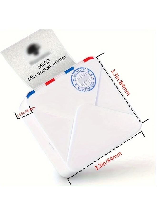 Pink Phomemo M02S Mini Thermal Sticker Printer 300 DPI Wireless Pocket Printer - Image 3