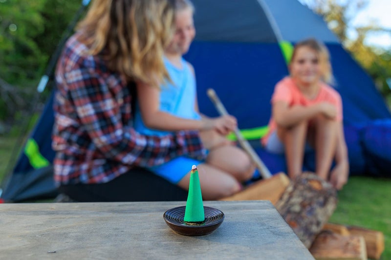 Mosquito Guard 45pcs Mosquito Repellent Incense Cone with 2 Ceramic Dishes - Mosquito Repellent for Patio – No Deet Plant Based Mosquito Repellent Outdoor - Image 3