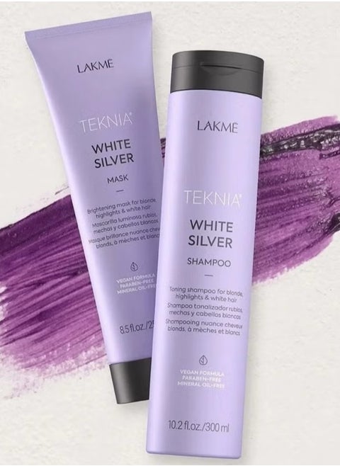 Lakme Shampoo and Musk Technia Silver White Enhanced Grey and Oil 250 + 300ml