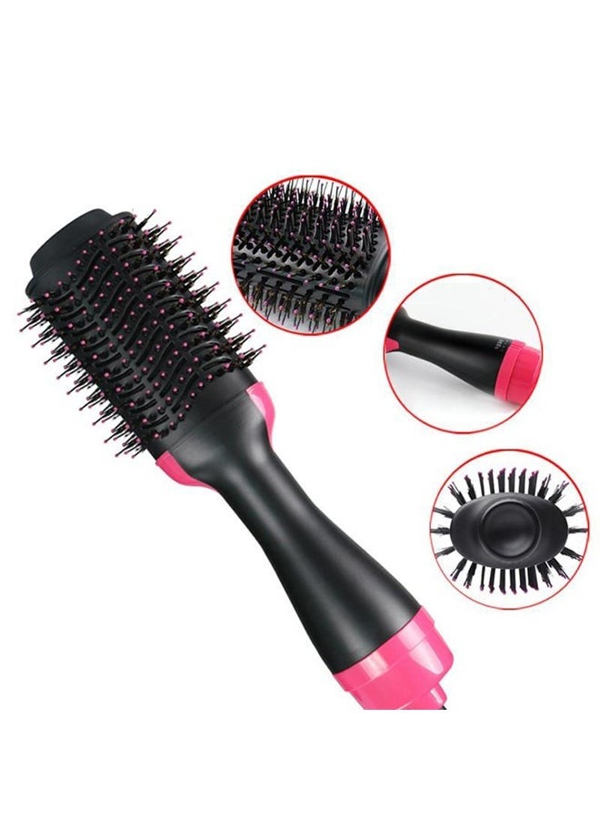 JAJEEK Anti-Static Hot Air Brush - 35 x 10cm, Black/Pink | Hair Dryer & Styler for Smooth, Frizz-Free Hair | Quick Drying, Styling, and Volume Boosting Tool for All Hair Types - Image 2