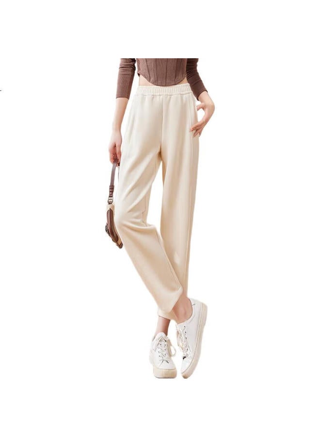 First Application Chushen Chunqiu Casual Pants For Women, Fashionable Versatile High-Waisted Loose-Fitting Slimming Nine-Tenths Harem Pants Grandma Pants S141K2005 - Image 2