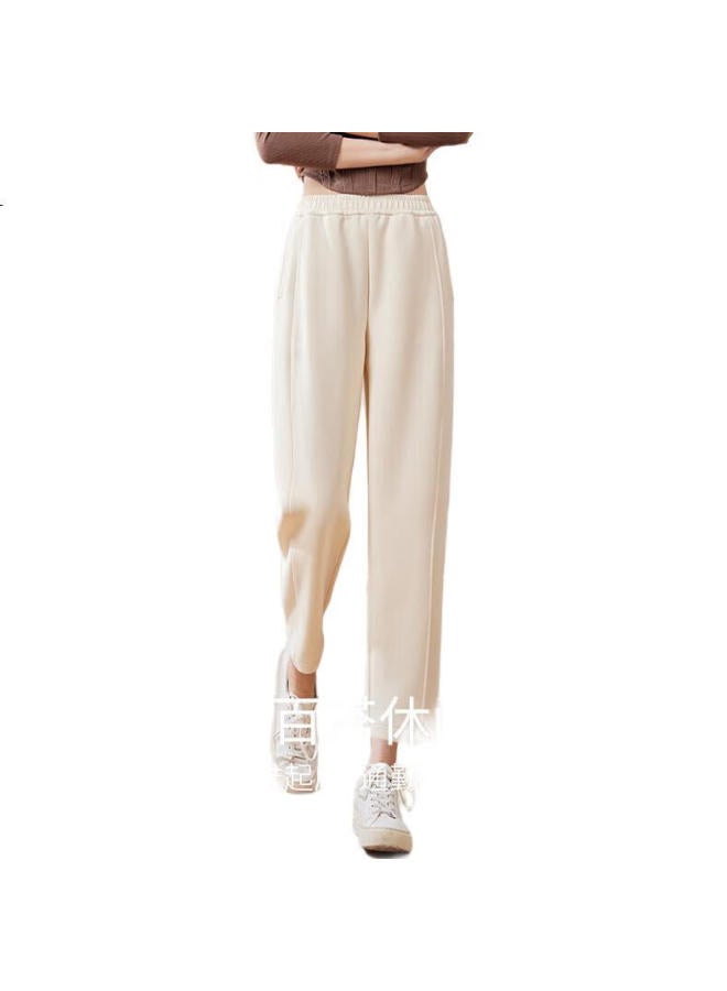 First Application Chushen Chunqiu Casual Pants For Women, Fashionable Versatile High-Waisted Loose-Fitting Slimming Nine-Tenths Harem Pants Grandma Pants S141K2005 - Image 3