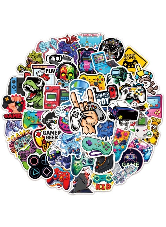 ORAINBOW 50Pcs Play Game Stickers Cool Cartoon Trendy Gamepad Waterproof Gaming Sticker for Teen Adult Water Bottle Laptop Skateboard Bike Phone Computer Travel Case - Image 1