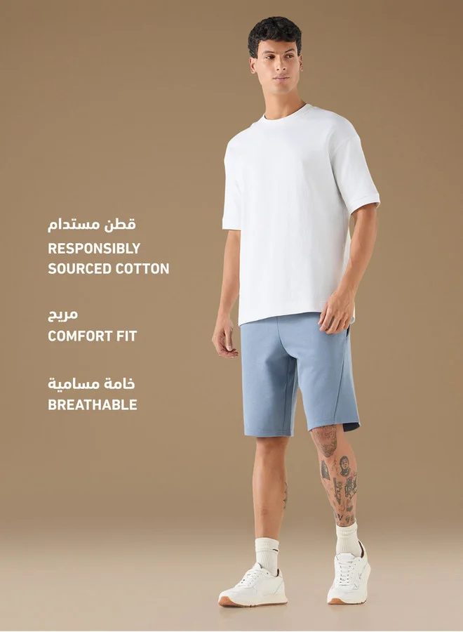 ADOT by Splash Shorts with Elasticated Waistband and Pockets
