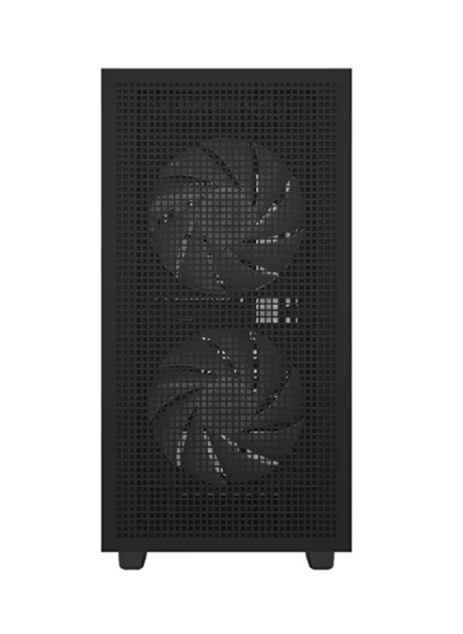 DEEPCOOL - DeepCool CH360 Digital mATX Airflow case, 2X Pre-Installed 140mm ARGB Fans, 120mm ARGB Rear Fan, Hybrid Mesh/Tempered Glass Side Panel, Magnetic Mesh Filter, Type-C, USB 3.0, Black - Image 1