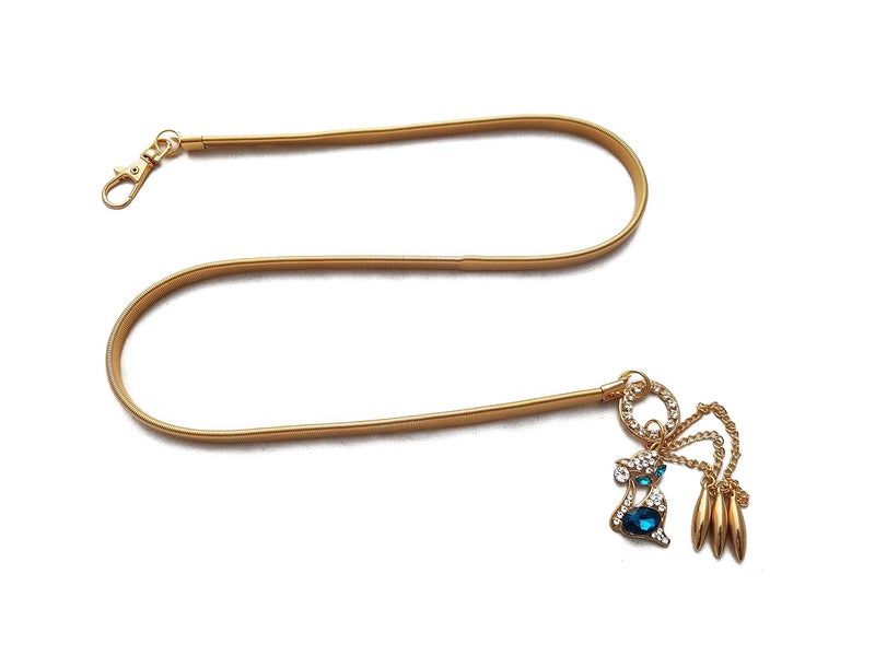 Vritraz Women And Girl Fashion Metal Stretchable Gold Plated Belly Chain Waist Belt Jewellery kamarband Waistband - Image 5