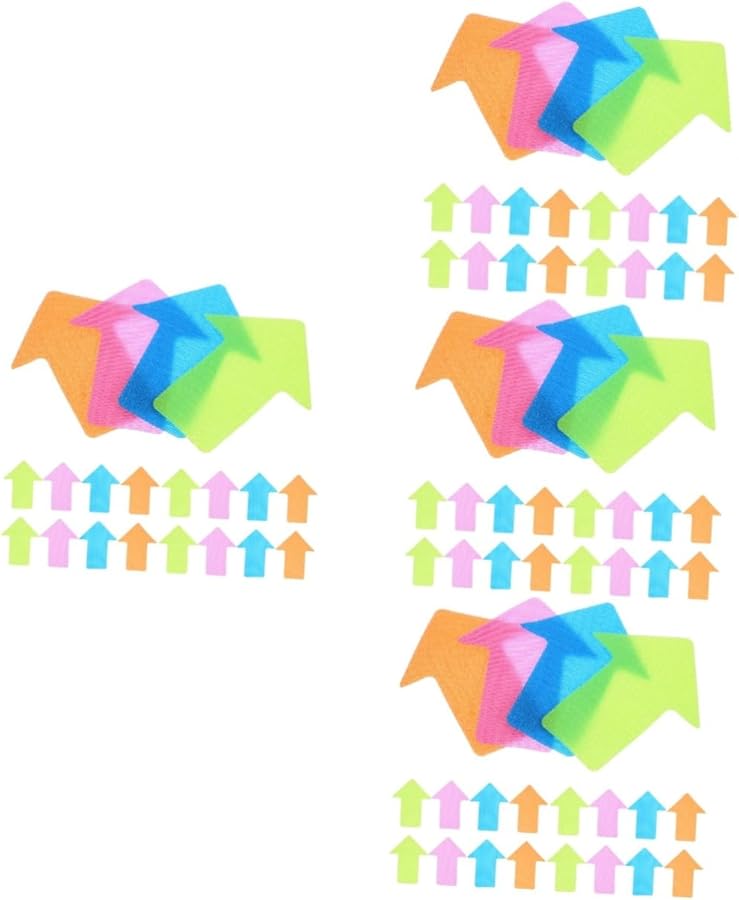 Jojofuny 96 Pcs Pastel Carpet Markers Classroom Rug Floor Spot Stickers Educational Set Of 4 - Image 1