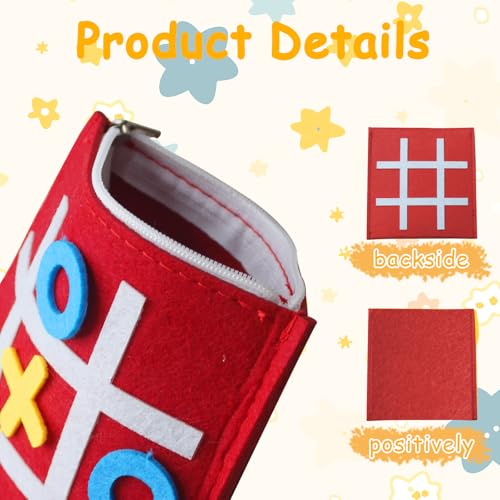 WUEURU 48 PCS Tic Tac Toe Board GameFoam TicTacToe Mini Board Game for Kids Family Classic Educational Toys Indoor Party Game Birthday Party 5x5 - Image 5