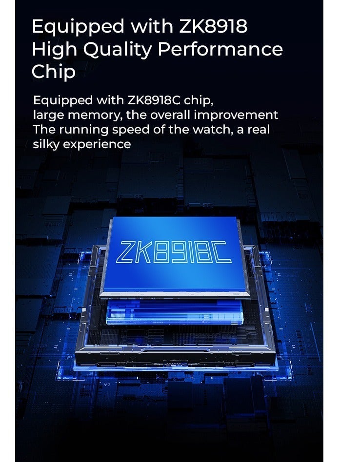 Charome ساعة ذكية شاروم T8s ألترا ماكس HD للمكالمات (حزامان) - Image 5