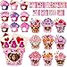 80UncleKimby 54Pack Valentines Day Craft for Kids Valentine DIY Picture Frame Art Kit Valentines Photo Crafts Kits for Classroom Activities and Party Games - Image 2