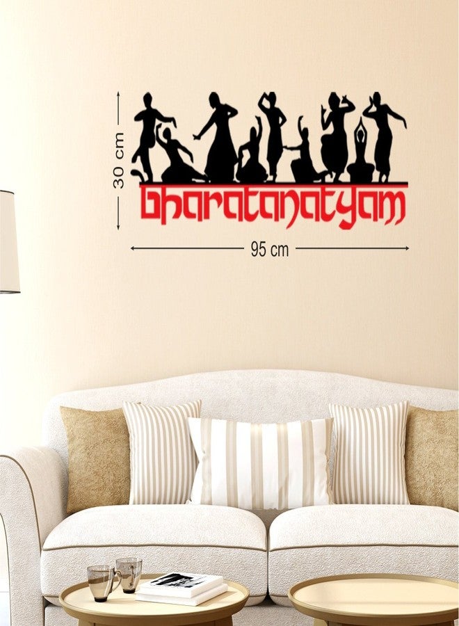 Wallstick ' Bharatanatyam ' Wall Sticker (Vinyl, 95 cm x 30 cm, Multicolor) 57-WL-0040 - Image 2