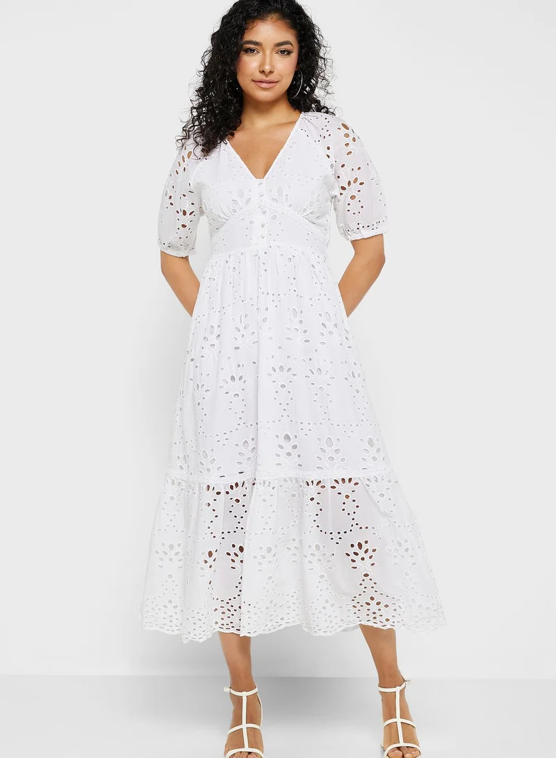 YAS Openwork Detail Dress