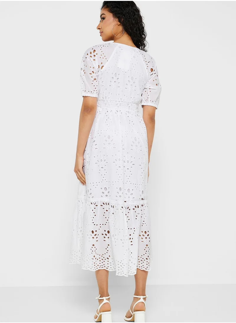 YAS Openwork Detail Dress