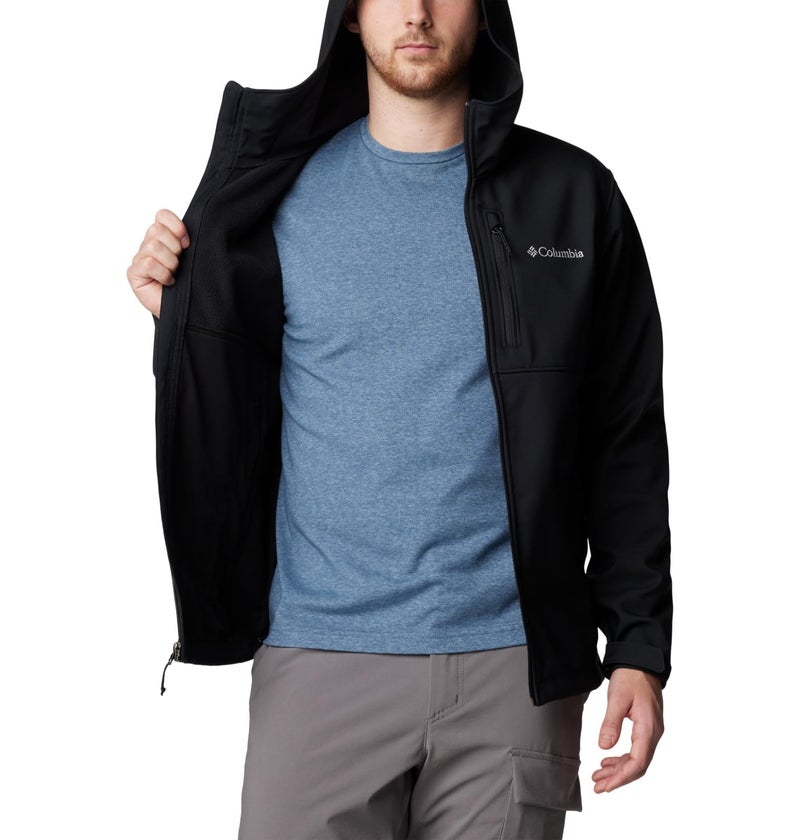 Columbia Mens Ascender II Hooded Softshell Rain Jacket, Black, Small - Image 5