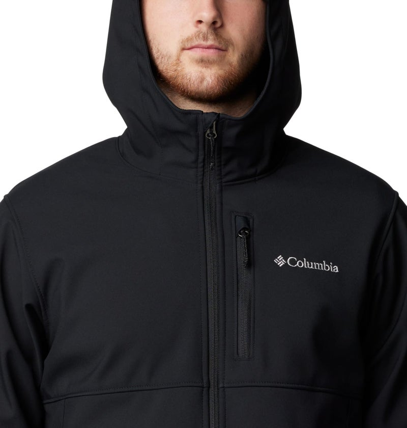 Columbia Mens Ascender II Hooded Softshell Rain Jacket, Black, Small - Image 4