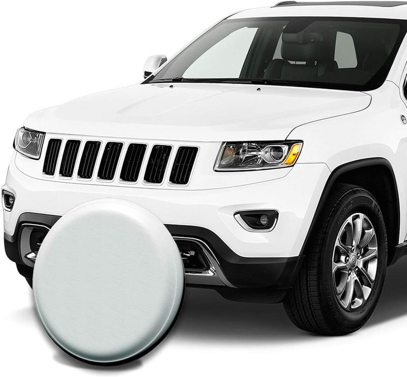 AmFor Spare Tire Cover, Universal Fit for Jeep, Trailer, RV, SUV, Truck and Many Vehicle, Wheel Diameter 25" - 27", Weatherproof Tire Protectors (White) - Image 4