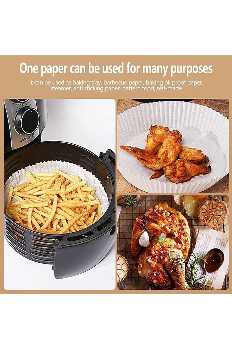MOMENT 50pcs Air Fryer Disposable Paper Liner, Air Fryer Liners Square, Baking Paper for Air Fryer Water-proof, Parchment Paper for Baking Roasting Microwave,16cm/6.3inch - Image 5