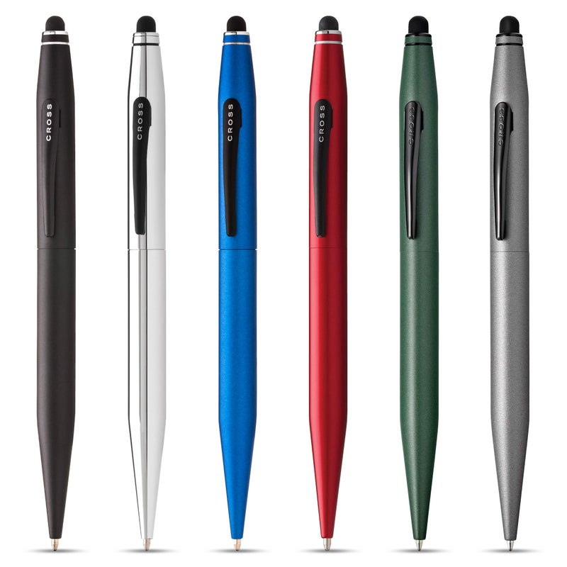 Cross Tech2 Refillable Ballpoint Pen, Medium Ballpen With Stylus, Includes Premium Gift Box - Metallic Red - Image 4