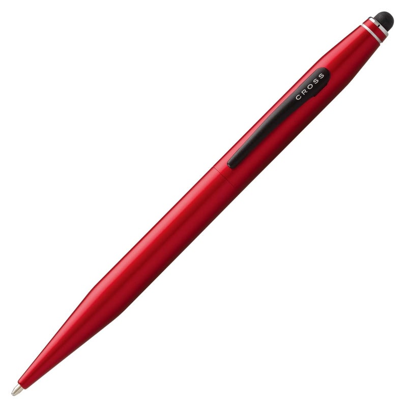 Cross Tech2 Refillable Ballpoint Pen, Medium Ballpen With Stylus, Includes Premium Gift Box - Metallic Red - Image 1