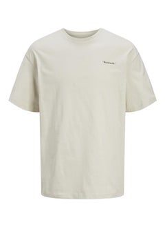 JACK & JONES Jjcrinkle Crinkle Chest Print Crew Neck T-Shirt  - Image 1