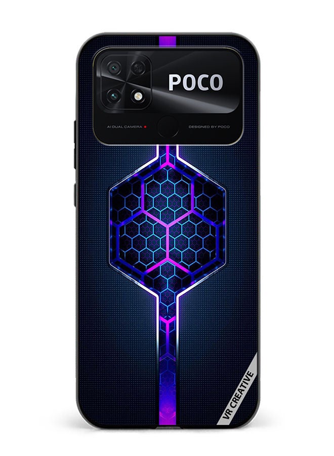 VR CREATIVE Protective Case Cover For Xiaomi Poco C40 Abstract Design Multicolour - Image 1