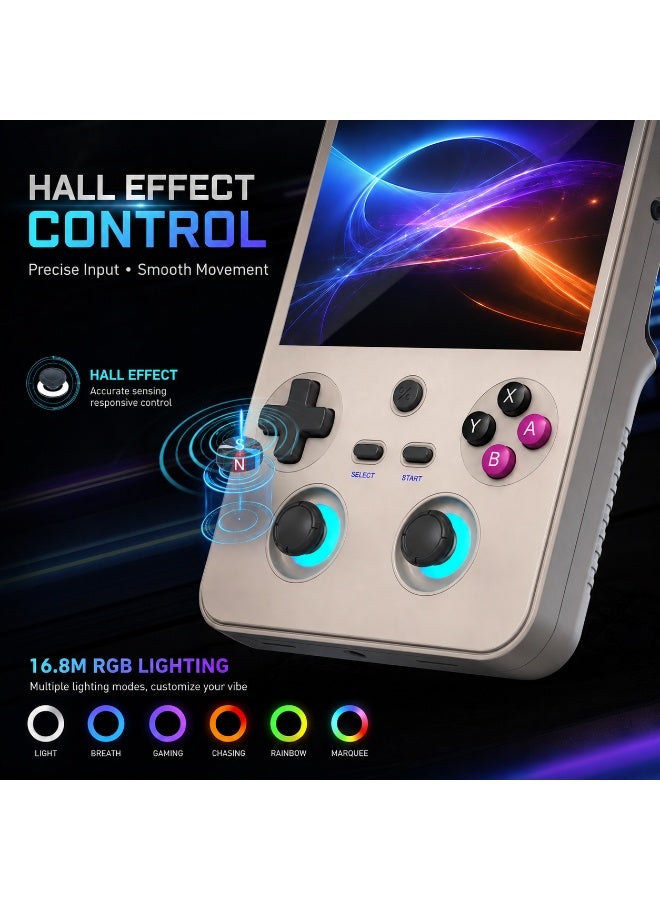 ANBERNIC RG477V Handheld Game Console, 4.7-Inch 120Hz IPS Touchscreen, Dimensity 8300, 8GB RAM 128GB, Android 14, Hall Joysticks, Wi-Fi 6, Bluetooth 5.4, Beige - Image 2