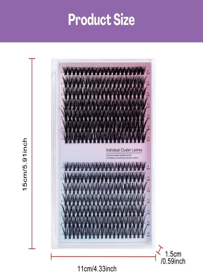 TecoKart 280-Cluster Eye Lashes for Women, False Eyelashes Extension Kit with Mixed Length, Natural & Dramatic Fake Eye Lashes for Everyday & Party Look - Image 2