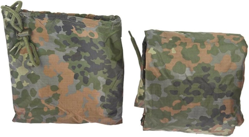 MIL-TEC Adult Ripstop Wet Weather Lightweight Waterproof Multi-Use Rain Poncho with Hood - Use as Bivouac Sack, Shelter Tent - Image 1