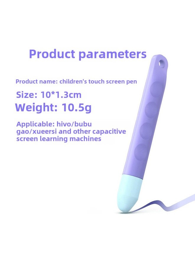 Children's Touch Screen Pen For Early Education Machine Learning Machine Children's Class Color Cartoon Point Touch Pen-Color:Fingerprint Purple  - Image 3