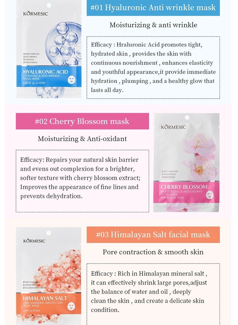 Kormesic قناع ساكورا مشرق وترطيب 25 مل-5 عبوات - Image 2