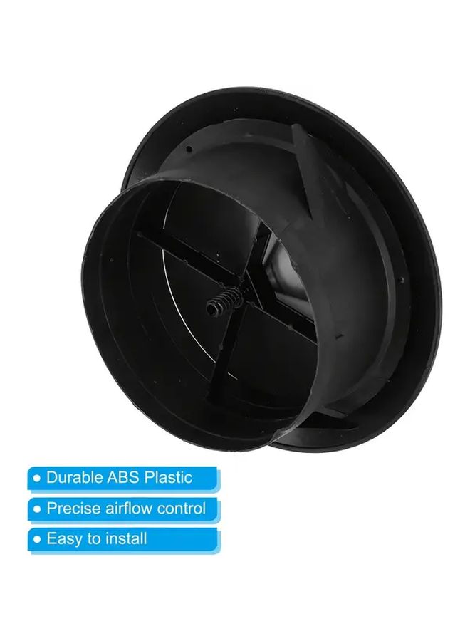 Black 5 Inch Rotatable Vent Cover with Adjustable Switch Easy Clean Bird Proof Ventilation System - Image 4