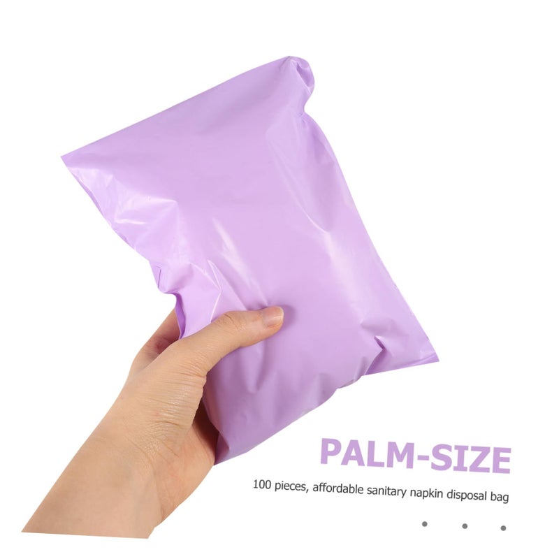 2 Sets Self Sealing Menstrual Bags Sanitary Napkin Disposal Bags 100pcs Each - Image 3