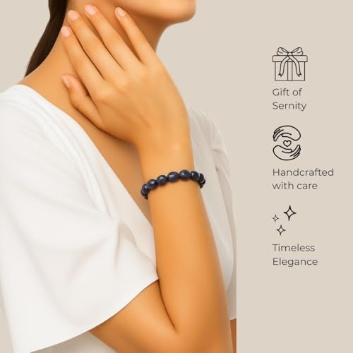 ARE - Aeora Rocks : Iolite Tumbled Bracelet for Chakra Alignment, Energy Balance, and Spiritual Growth - for Men and Women - Image 5