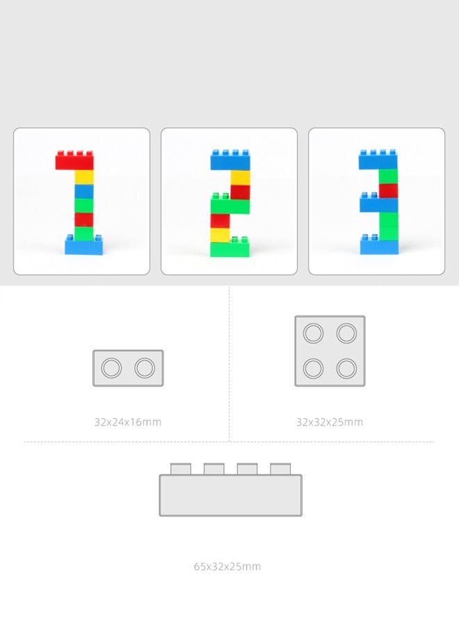 جساي تويز 40 قطعة غير سامة البلاستيك البناء الإبداعي كتلة الأطفال لعب الأطفال التعليم - Image 5