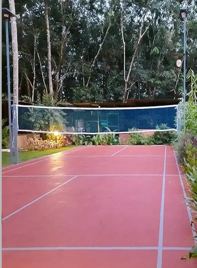 BOSCO Badminton Net Blue, sutable for Outdoor and Indoor, Waterproof and Nylon Material, Four Side Tape, Full Size 2.5x20 Easy to Setup and Carry. - Image 5