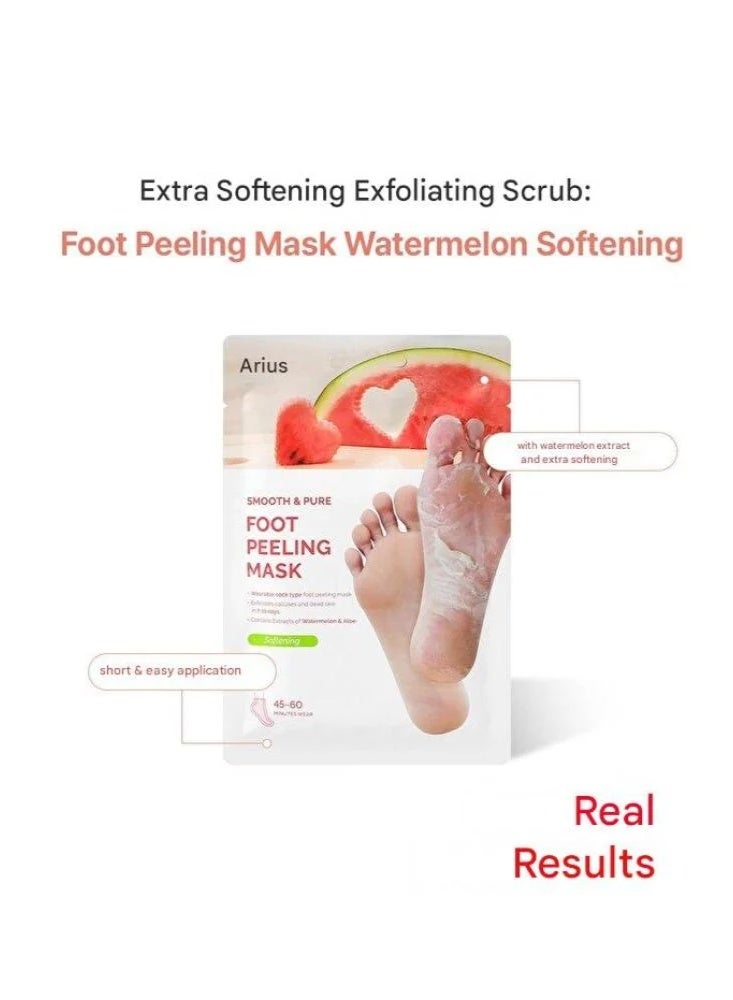 Ariul Smooth & Pure Watermelon Foot Peeling & Softening Mask – 34g - Image 2