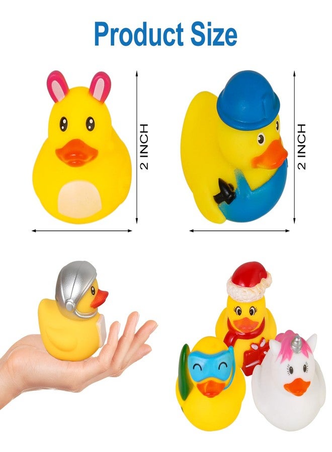 Audaisyly Rubber Ducks Bath Toy for Kids, Assortment Duckies for Jeep Ducking Pool Floater Ducky Bathtub Beach Toys, Party Favors Birthday - Image 3