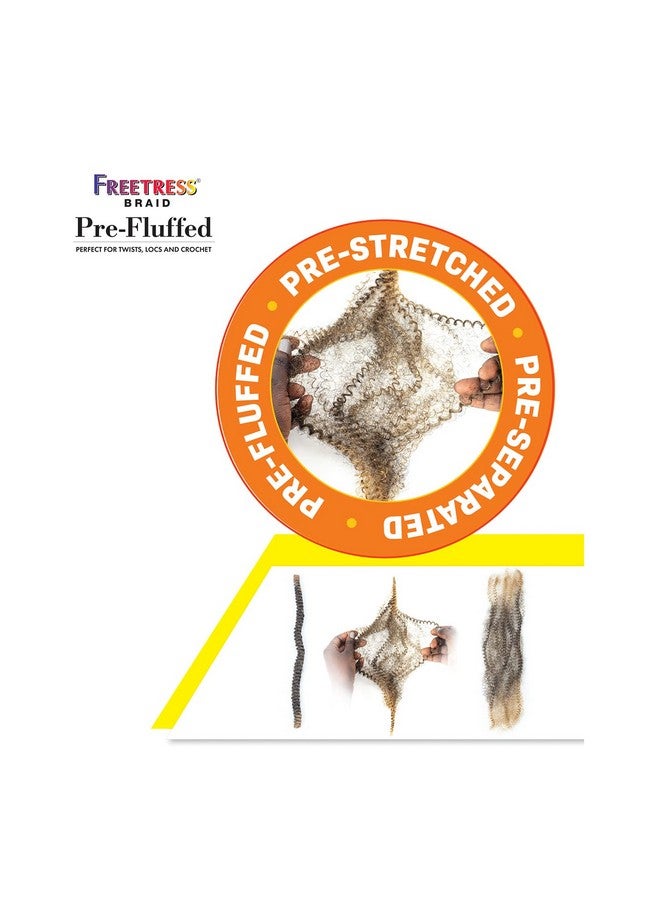 FreeTress Braids Shake N Go FreeTress Crochet Braids 3X Pre-Fluffed Poppin Twist 28inch (1-pack, 1B) - Image 3