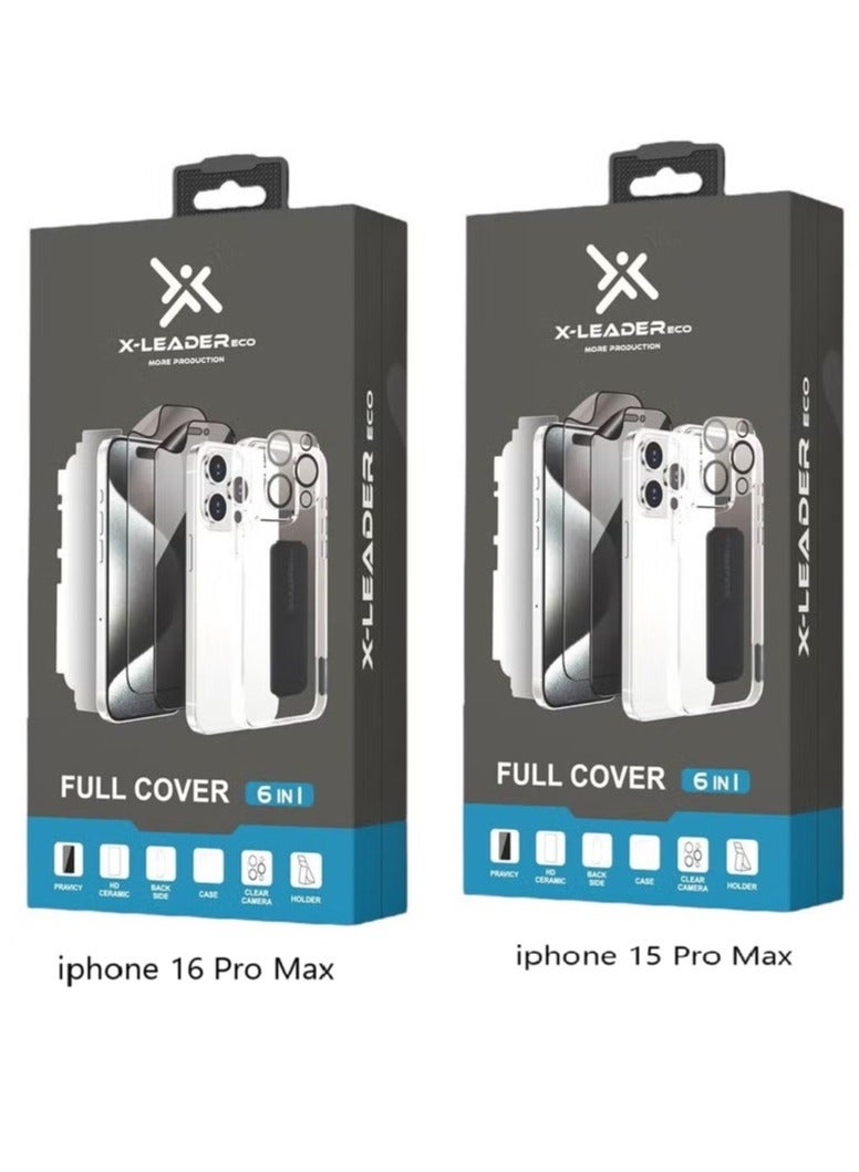 x-leader X-LEADER ECO 6 in 1 Full Protection Package for Modern Devices iPhone 15Pro Max iPhone 16Pro Max - Image 1