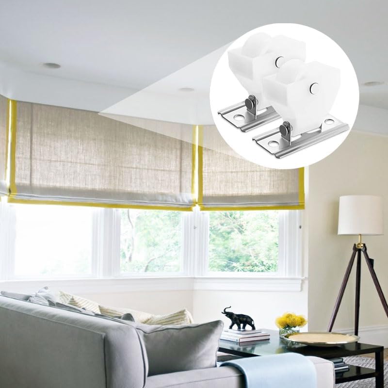 irtree Roman Curtain Rope Pulley Small Plastic Rope Lock White 2Curtain AccessoriesRoller Shutter AccessoriesAccessories for Blinds - Image 4