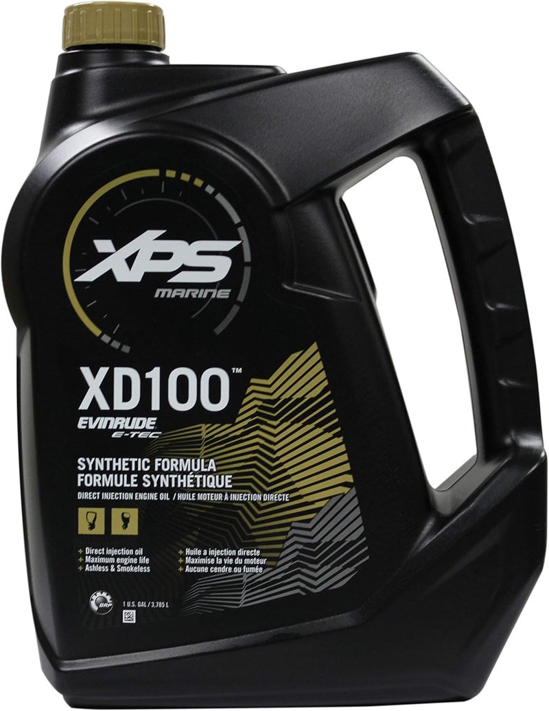 Evinrude Johnson XD100 Synthetic Formula 2-Cycle Oil, 1 Gallon