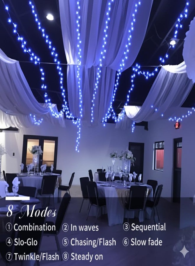 ATULUX 180 LEDs – 21M Blue Fairy Lights with 8 Magical Lighting Modes | Waterproof Decorative String Light | Waterfall Curtain Light for Indoor & Outdoor Use (Pack of 1) - Image 5